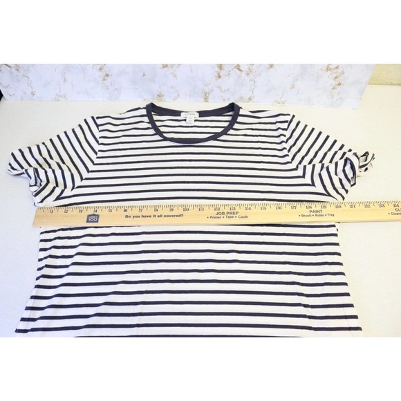 Cayana Top Stripe Cropped Large Short Sleeves (F) - Picture 3 of 6